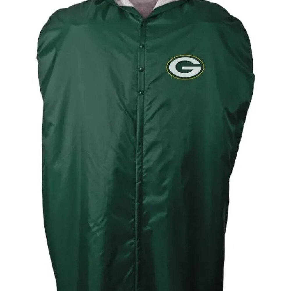 Unisex Green Bay Packers NFL sideline Parka/Cape Coat - NWOT